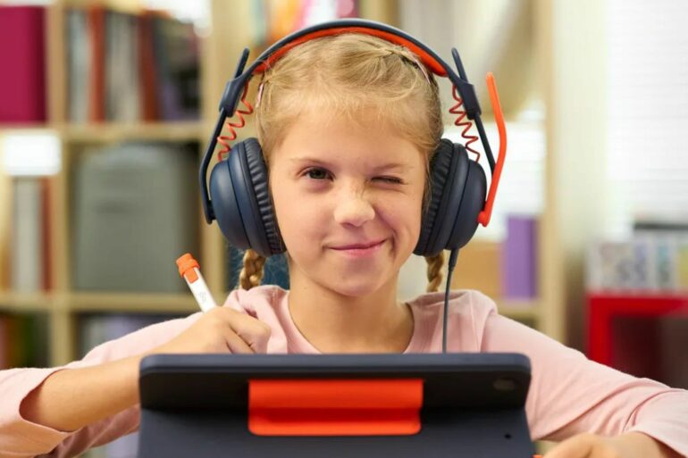Logitech's Zone Learn headset offers customizability with swappable ear pads and wires for kids
