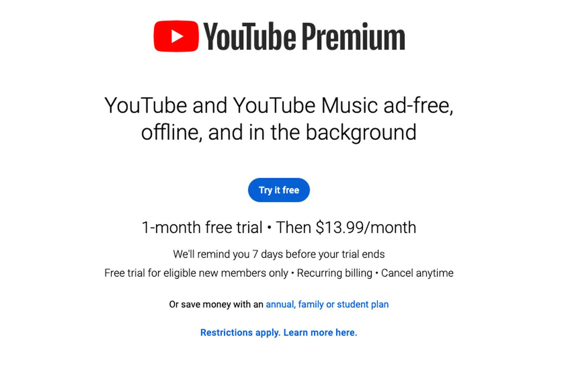 YouTube Premium Price Stealthily Increases to $14 per Month