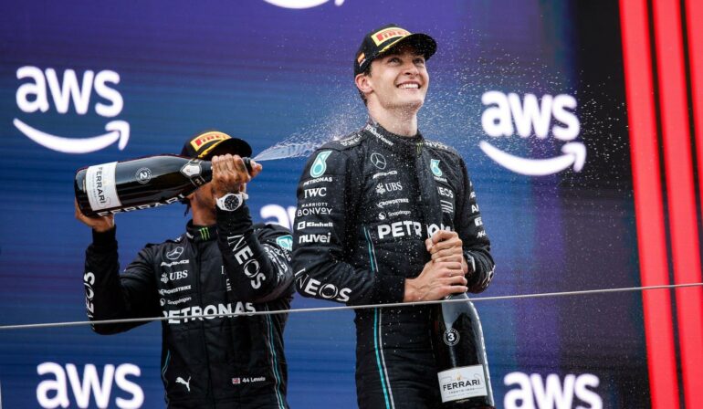 George Russell Dismisses Claims of Lewis Hamilton's Breakthrough with Upgraded Mercedes