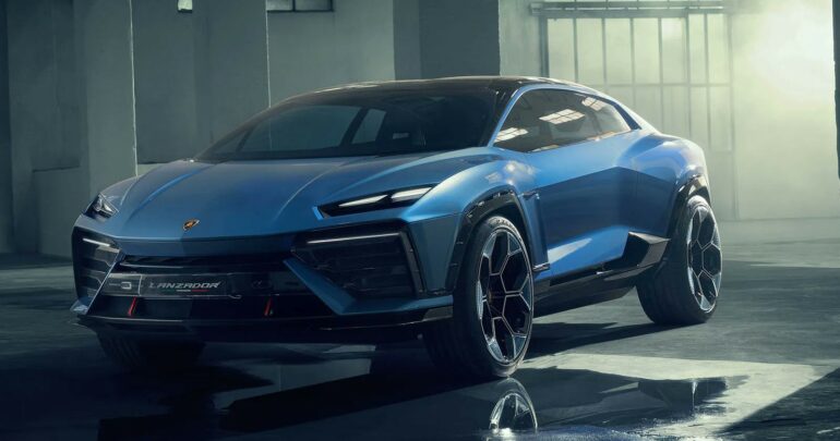 Lamborghini's Futuristic All-Electric Concept Car Takes Inspiration from Spaceships