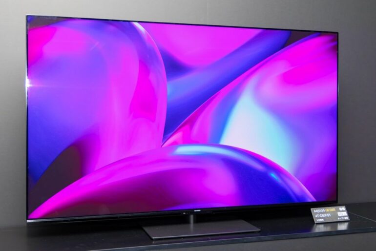 Sharp Unveils Four Premium QD-OLED TV Models, Joining the Bandwagon