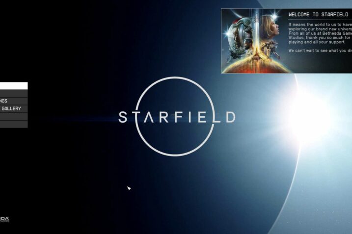 Starfield Start Screen: Bethesda Team Asserts It's Not Minimal Due to Lack of Care