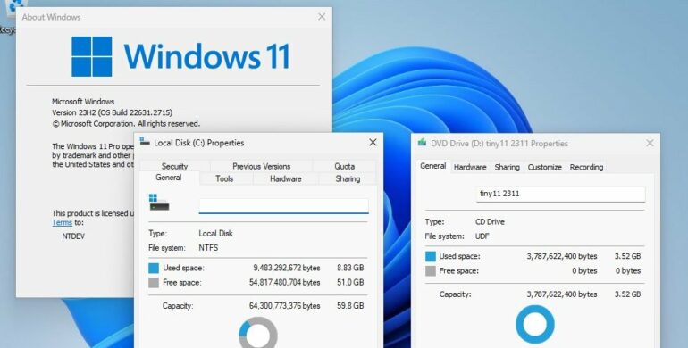 Tiny11 brings Windows 11 23H2 without the clutter