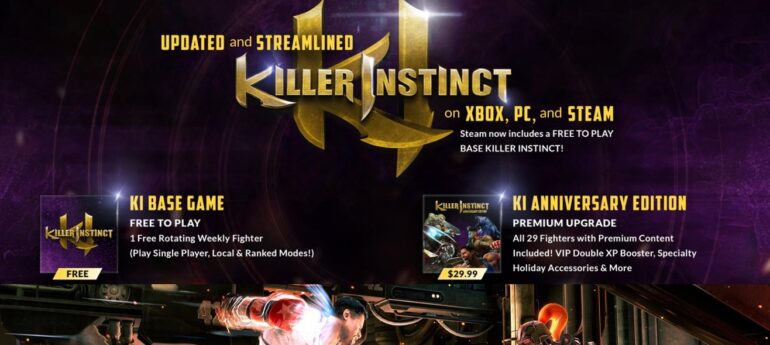 Killer Instinct will be free-to-play on Xbox and Steam