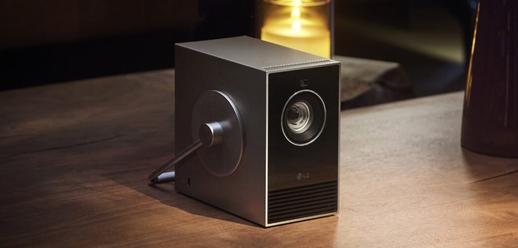 LG Unveils Quirky 4K Projector with Unique Handle Set to Debut at CES 2024