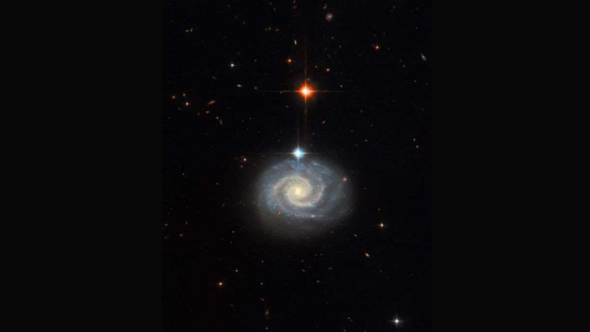 Hubble Captures Forbidden Light in Distant Galaxy, MCG-01-24-014
