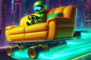 sofa turned supercar