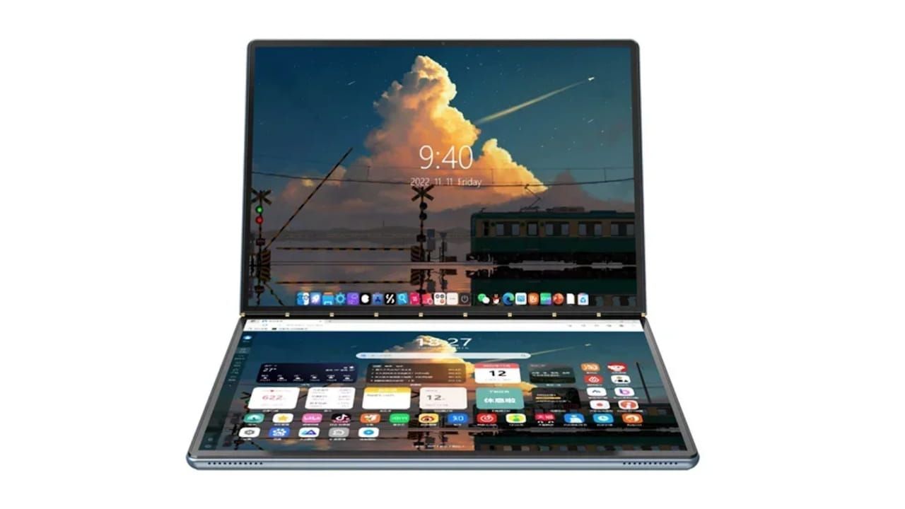Budget Breakthrough: Dual-Screen Laptop Emerges Online, Resembling Lenovo Yoga