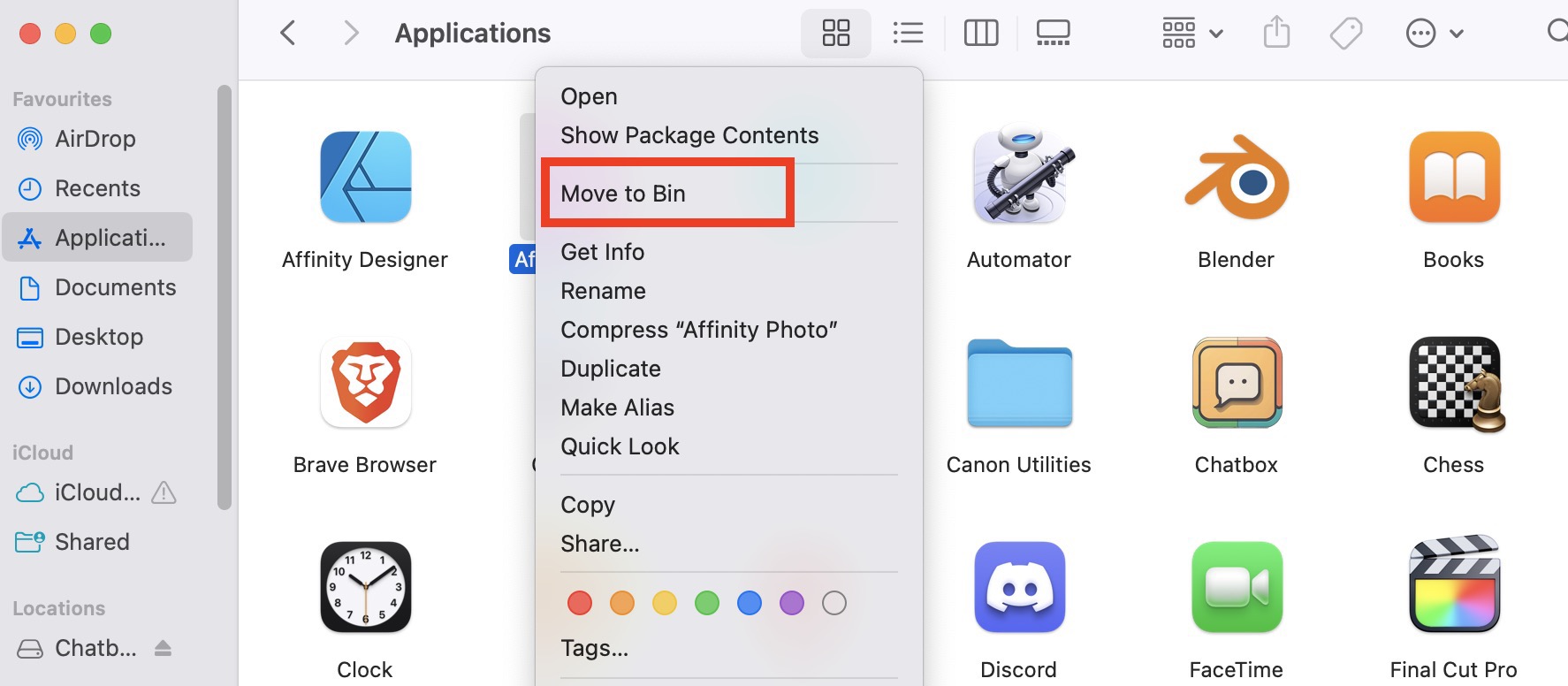 How to delete apps on MacBook