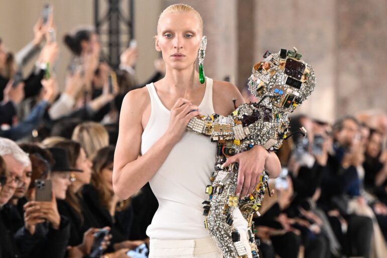 Schiaparelli's Viral Moment: The Jewel-Encrusted Robot Baby Sparks Runway Sensation
