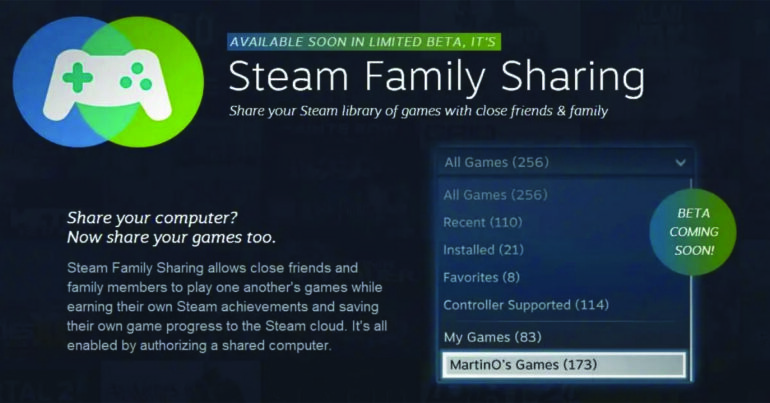 Steam Family Sharing