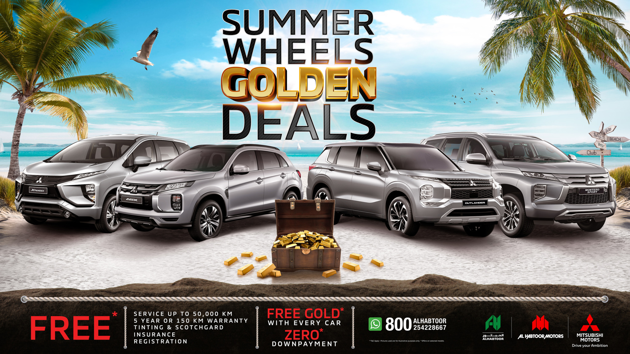 Al Habtoor Motors And Mitsubishi Drive Summer Savings With The Golden