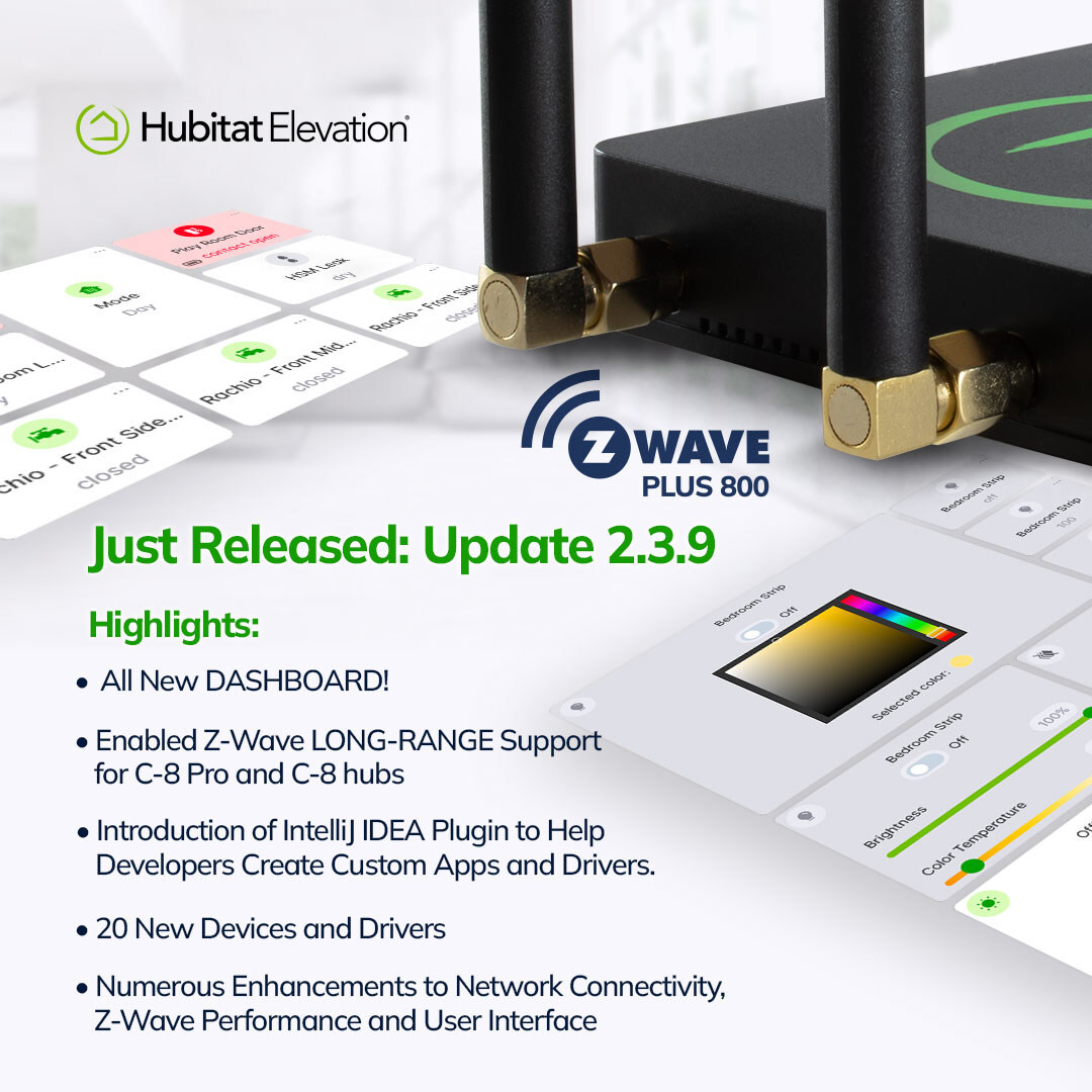 New update offers Z-Wave Long Range, Easy Dashboards, and more