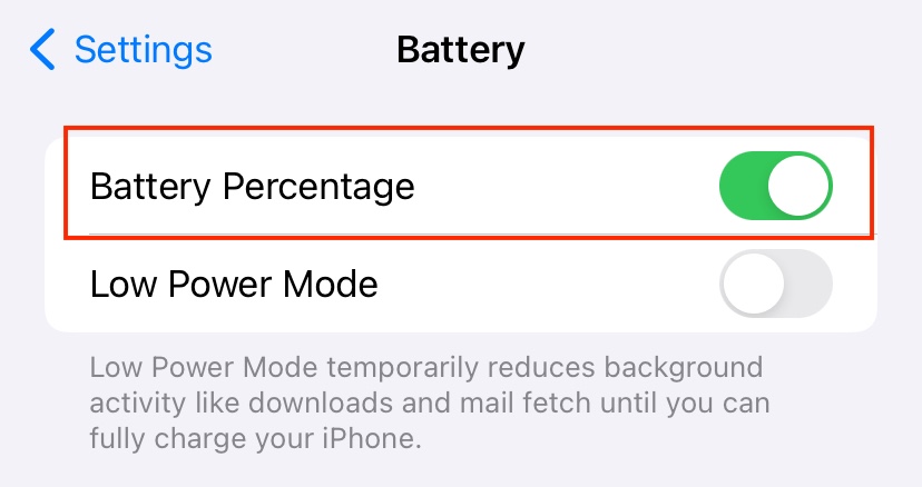 How to show the battery percentage on your iPhone