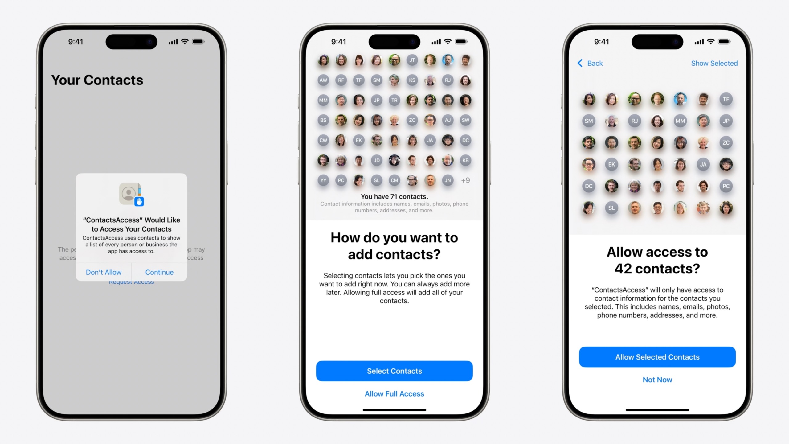 Contact Privacy iOS 18