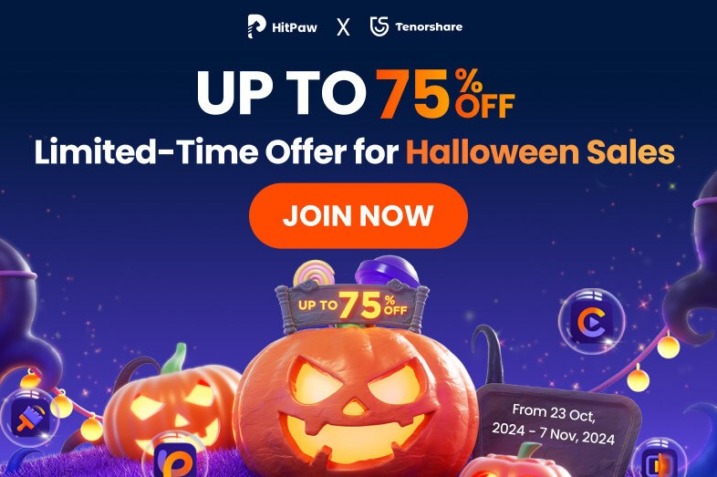 HitPaw, Tenorshare, 4DDiG, HitPaw Halloween campaign, Halloween discounts, HitPaw Video Converter, HitPaw Video Enhancer, HitPaw VoicePea, HitPaw FotorPea, multimedia solutions, video editing tools, audio editing tools, AI-powered enhancements, Halloween editing tools, Tenorshare AI Writer, Tenorshare PDF AI, Tenorshare AI PPT, 4DDiG File Repair, data recovery, content creation tools, video editing software, cross-branded bundles, creative software, device management