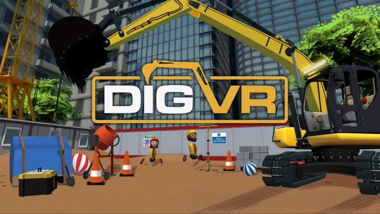 Wired Productions, Just Add Water, DIG VR, Meta Quest, VR excavator game, virtual reality, Diglington, heavy machinery simulation, career mode, co-op multiplayer, competitive multiplayer, sandbox mode, digger customization, dig-able terrain, VR gaming chair, Roto VR Explorer, VR simulation games, construction games