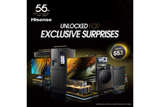"Unlocked for Exclusive Surprises" campaign banner highlighting discounts of up to 55%.