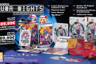 A close-up of the physical 5 Year Anniversary Edition box set, showcasing the game, soundtrack, and Steel Book case.