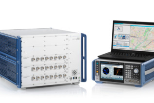Rohde & Schwarz CMX500 signaling tester integrated with ETS-Lindgren's EMQuest software for 5G testing.