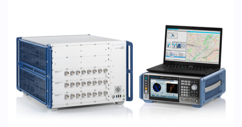 Rohde & Schwarz CMX500 signaling tester integrated with ETS-Lindgren's EMQuest software for 5G testing.