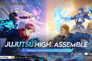 Honor of Kings, Jujutsu Kaisen collaboration, Yuji Itadori, Satoru Gojo, JJK skins, School Crest Scramble, Cursed Spirit Crusade, mobile gaming, game events, Jujutsu High, Biron, Kongming, limited-time events, game tokens, Garo Collaboration, character skins, in-game rewards, online multiplayer, mobile game news