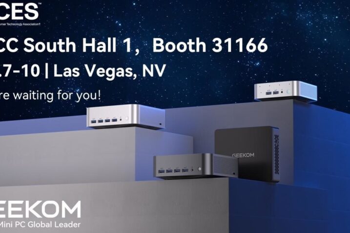 GEEKOM showcases its innovative lineup of mini PCs at CES 2025, featuring industry-first Qualcomm-powered models, AI-driven performance, and energy-efficient designs for gaming, content creation, and office use.