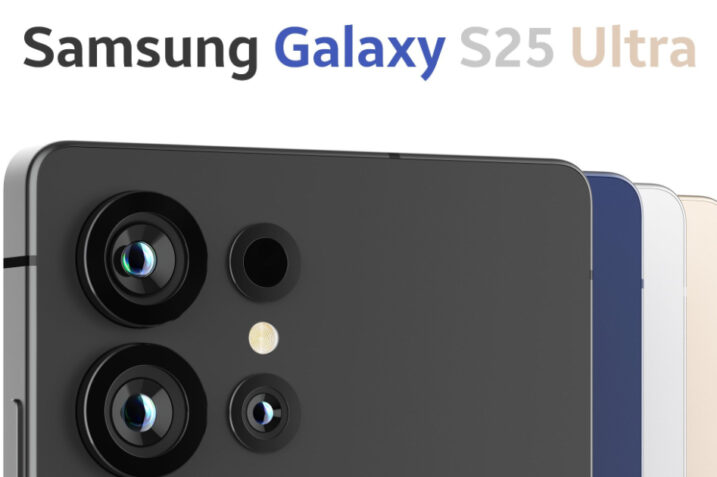 Close-up of the Galaxy S25 Ultra's 200MP camera module.