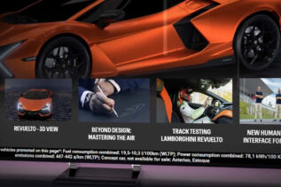 Lamborghini TV app logo, Lamborghini Revuelto track test, Lamborghini CEO Stephan Winkelmann