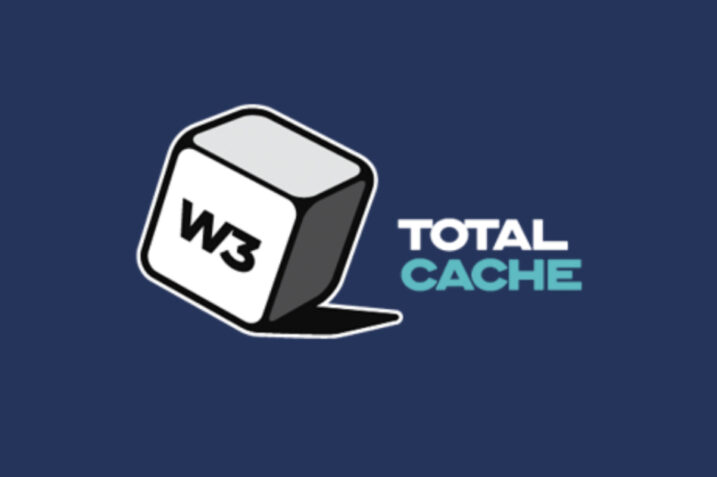 WordPress dashboard with a highlighted W3 Total Cache plugin update option