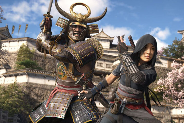 Image showing the two playable characers in Assassin's Creed: Shadows