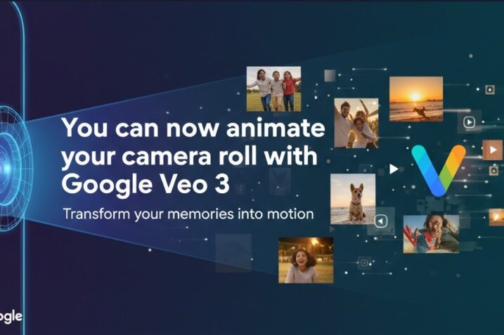Google Photos, Veo 3, AI video, photo animation, Google AI, camera roll, free tools, tech news, video creation, animation app