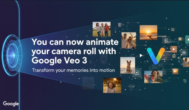 Google Photos, Veo 3, AI video, photo animation, Google AI, camera roll, free tools, tech news, video creation, animation app
