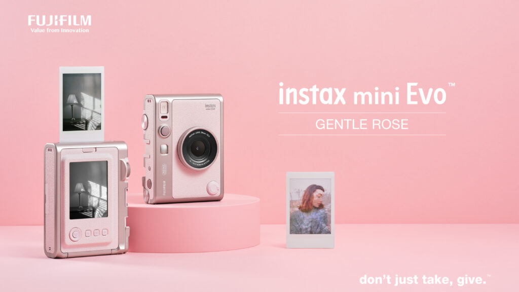 Fujifilm Introduces New “Gentle Rose” Color for the instax mini Evo