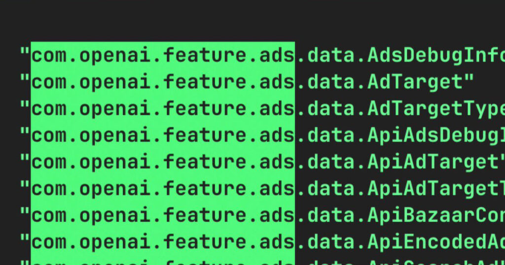 Code hints that OpenAI is preparing ads for ChatGPT