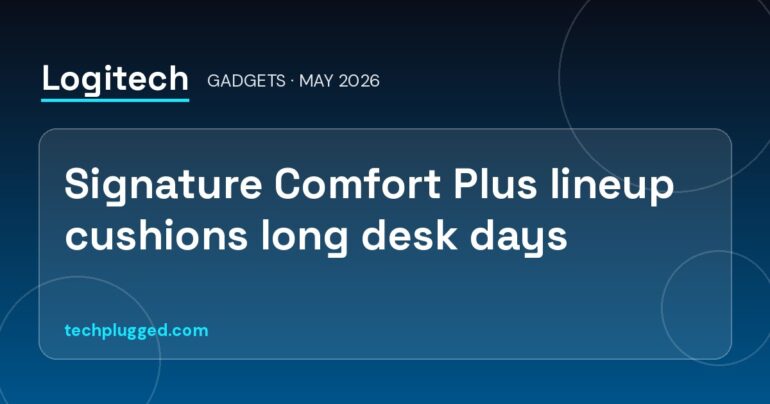 Logitech Signature Comfort Plus keyboard and mouse lineup for long desk days
